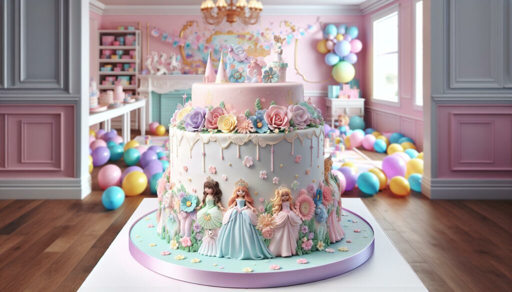 Baby Girl:iwstkg38has= Birthday Cake Design